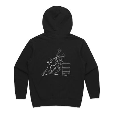 Premium Hood - Barrels White Print Thumbnail