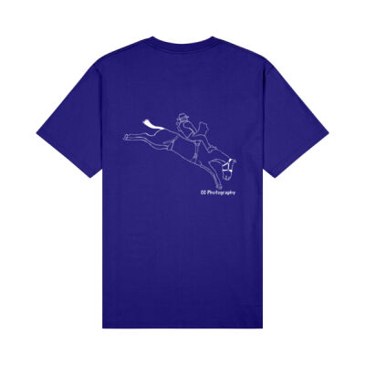 Mens Tee - Bronc White Print Thumbnail