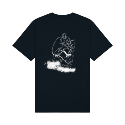 Mens Tee - Roping White Print Thumbnail