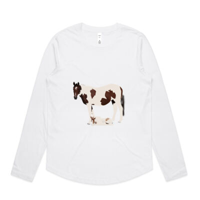 Womens LS Tee - Mare and Foal **Special Price** Thumbnail